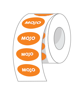 Oval Roll Labels