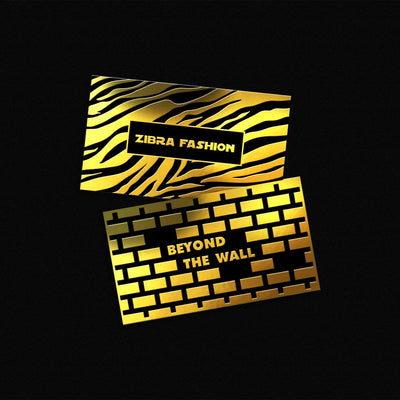 Raised Foil Business Cards