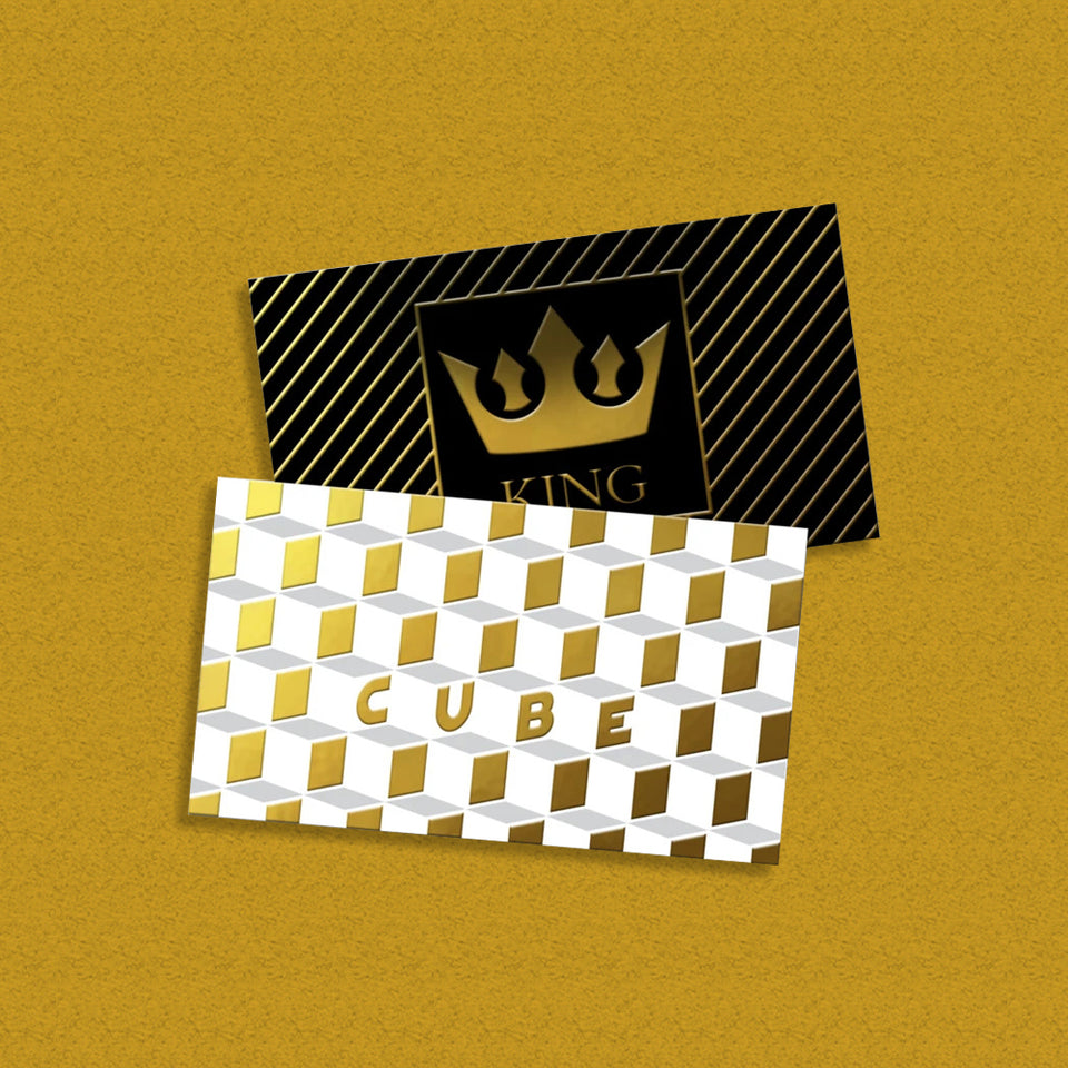 Raised Foil Business Cards