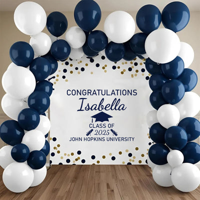 Personalized Graduation Wall Decal, Custom Name Grad Vinyl Sticker