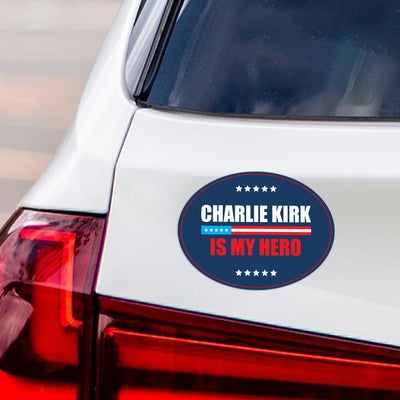 Justice for Charlie Political Protest Magnet, A True Patriot Charlie Kirk, Charlie Kirk Is My Hero, Charlie Kirk Freedom Magnet, 6" x 4.5"
