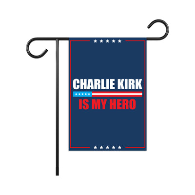 Justice for Charlie Garden Flag, A True Patriot Charlie Kirk Yard Flag, Charlie Kirk Is My Hero Outdoor Flag, Charlie Kirk Freedom Flag