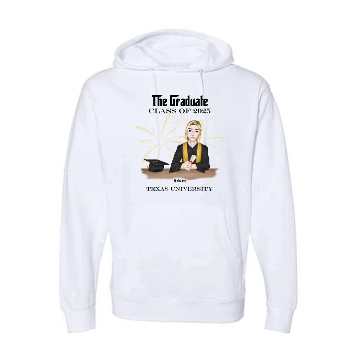 Personalized Class of 2025 Graduate Hoodie