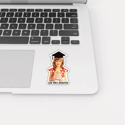 Custom Graduation Face Stickers, Personalized Graduation Stickers with Photo, Vinyl Stickers, Graduation Party Decoration, Graduation Favors