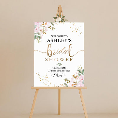 Bridal Shower Welcome Sign, Custom Bridal Shower Foamcore PVC Acrylic Polystyrene Decor