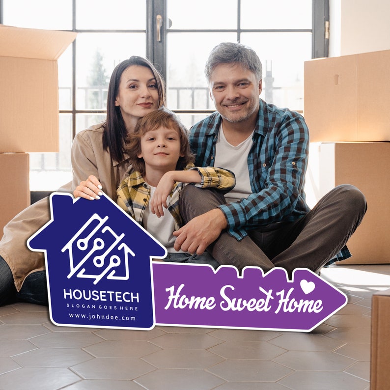 Personalized Real Estate Marketing Key Cutout Sign, Customized Realtor Social Media Photo Props, Realtor Key Sign, Customized Just Sold Key