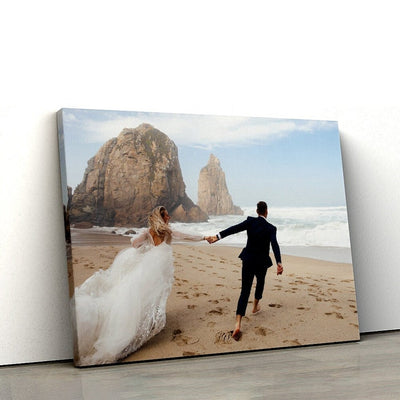 Custom Canvas Print with Your Photos Personalized Wedding Photos