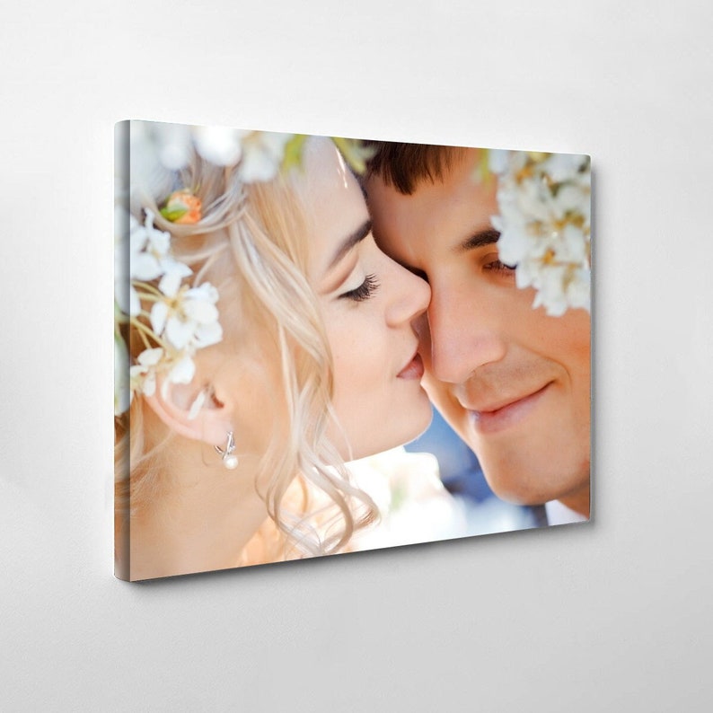 Custom Canvas Print with Your Photos Personalized Wedding Photos
