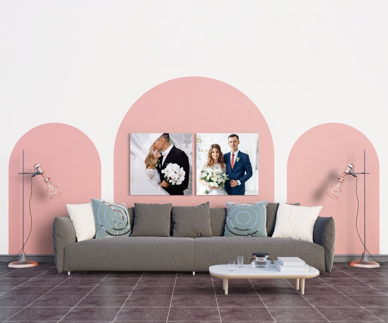 Custom Canvas Print with Your Photos Personalized Wedding Photos