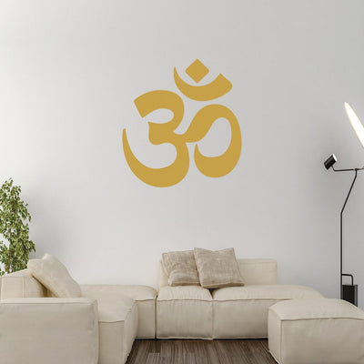 Om Symbol Wall Decal - Om Hindu Zen Wall Sticker