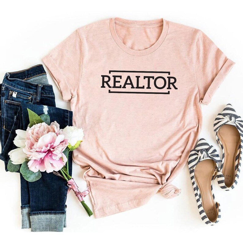 Realtor T-Shirt For Men, Real Estate Agent Women V Neck Shirt, Real Estate Shirt, Unisex Realtor Gift T-Shirt