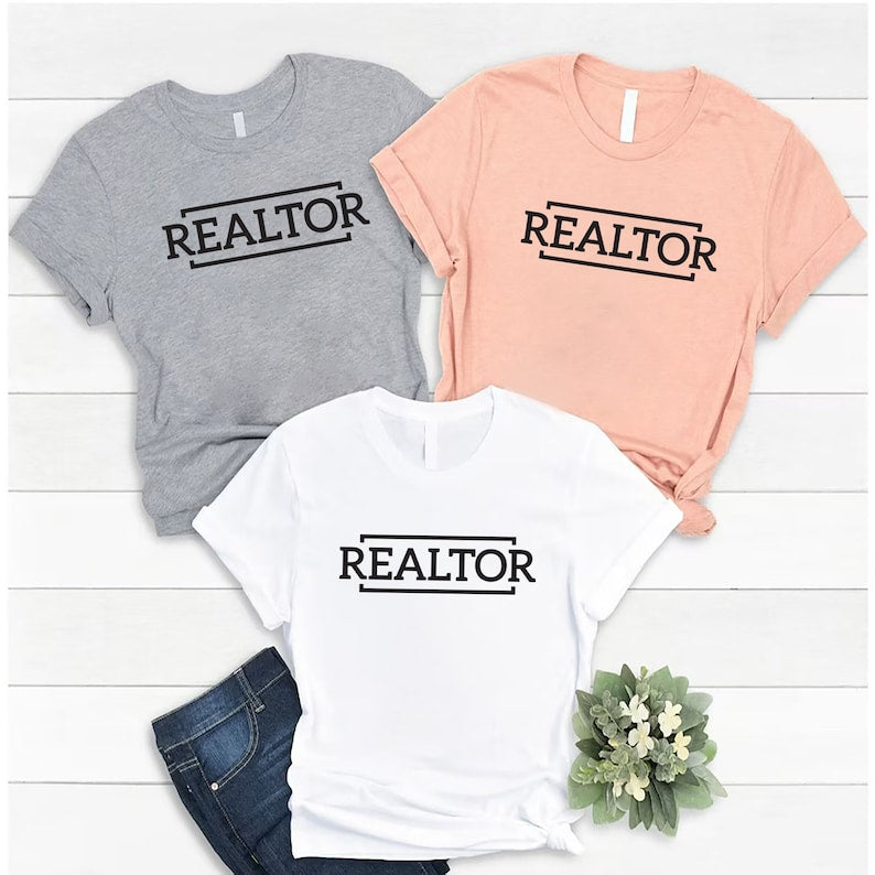 Realtor T-Shirt For Men, Real Estate Agent Women V Neck Shirt, Real Estate Shirt, Unisex Realtor Gift T-Shirt
