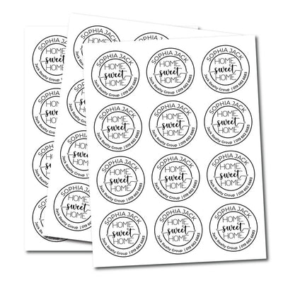 Personalized Realtor Open House Stickers, Custom Real Estate Stickers, Real Estate Marketing Labels, Round Realtor Favors, Gift Sticker
