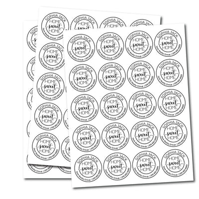 Personalized Realtor Open House Stickers, Custom Real Estate Stickers, Real Estate Marketing Labels, Round Realtor Favors, Gift Sticker
