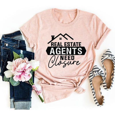 Realtor T-Shirt For Men, Real Estate Agent Need Closure Women V Neck Shirt, Real Estate Shirt, Unisex Realtor Gift T-Shirt