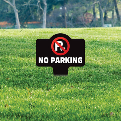 No Parking Yard Sign 10” x 14” - Rust-free Aluminum No Parking Sign for Lawn