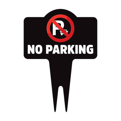 No Parking Yard Sign 10” x 14” - Rust-free Aluminum No Parking Sign for Lawn