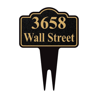 Personalized Address Plaque Yard Sign 10” x 14” - Rust-free Aluminum Address Sign