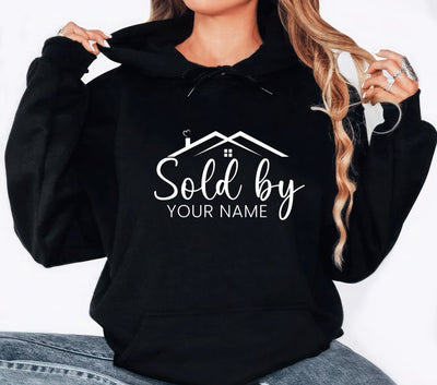 Custom Realtor Hoodie, Personalized Real Estate Hoodie, Real Estate Broker Agent Hoodie, Unisex Realtor Pullover Hoodie, Gift for Realtor