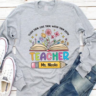 Custom Teacher Long Sleeve Shirt