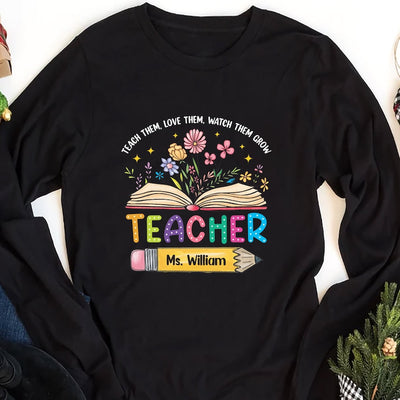 Custom Teacher Long Sleeve Shirt