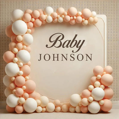 Personalized Gender Reveal Name Decal for Balloon Arch