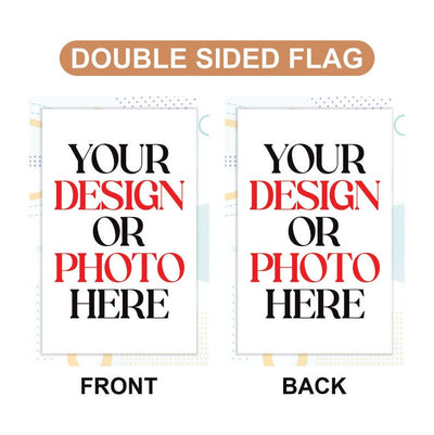 Custom Garden Flag - 12x18 Inch Double Sided, Personalized Gift, Porch Decor, Yard Display, Print Image, Logo, Text, Anything on Garden Flag
