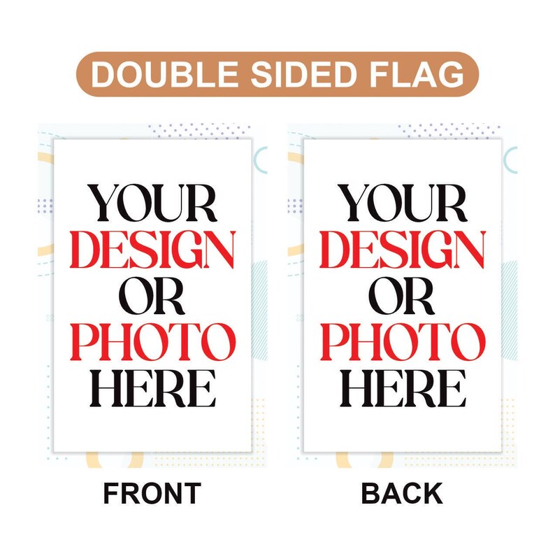 Custom Garden Flag - 12x18 Inch Double Sided, Personalized Gift, Porch Decor, Yard Display, Print Image, Logo, Text, Anything on Garden Flag