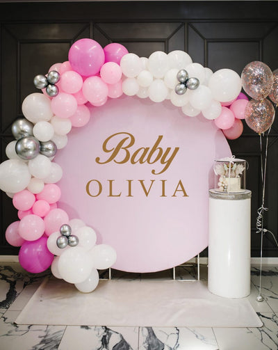 Personalized Gender Reveal Name Decal for Balloon Arch