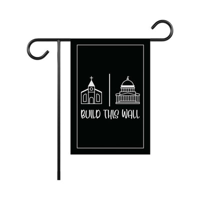 Build This Wall Garden Flag, 12x18 Inch Double Sided, Church And State Flag, Freedom Religion Flag, Women Rights, Christian National Flag