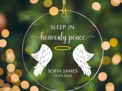 Personalized Miscarriage Ornament, Baby Loss Acrylic Ornament, Infant Memorial, Sympathy Gifts, Lost Infant Ornament, Keepsake Ornaments