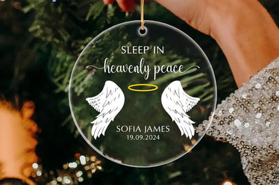 Personalized Miscarriage Ornament, Baby Loss Acrylic Ornament, Infant Memorial, Sympathy Gifts, Lost Infant Ornament, Keepsake Ornaments