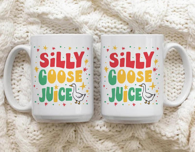 Silly Goose Juice Coffee Mug, Funny Meme Mug, Quirky Gift for Everyone