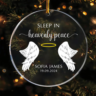 Personalized Miscarriage Ornament, Baby Loss Acrylic Ornament, Infant Memorial, Sympathy Gifts, Lost Infant Ornament, Keepsake Ornaments