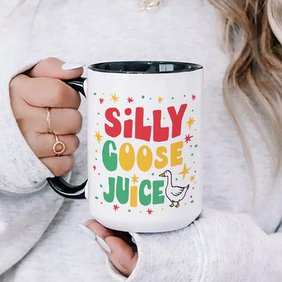 Silly Goose Juice Coffee Mug, Funny Meme Mug, Quirky Gift for Everyone
