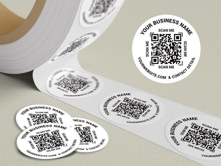 Labels on Roll, Premium Gloss Waterproof Labels