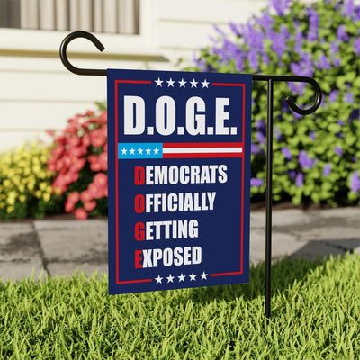 Beware of DOGE Garden Flag, 12x18 Inch Double Sided, Trump Won Get Over It Lawn Flag, 45 47 President Donald Trump Flag, Trump Won Flag
