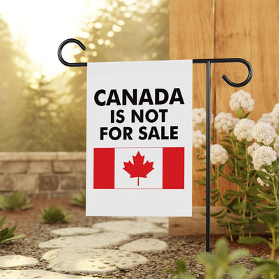 Canada is Not for Sale Garden Flag, 12x18 Inch Double Sided, Resist Hate Flag, Anti-Trump Flag, Resist Racism Flag, Resist Fascism Flag