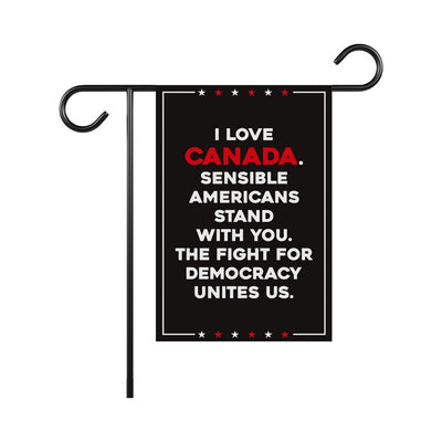 I Stand With Canada Garden Flag, Double Sided, Canada Is Not for Sale Yard Sign, Elbows Up Canada Never 51st Flag, Anti-Trump Canada Flag