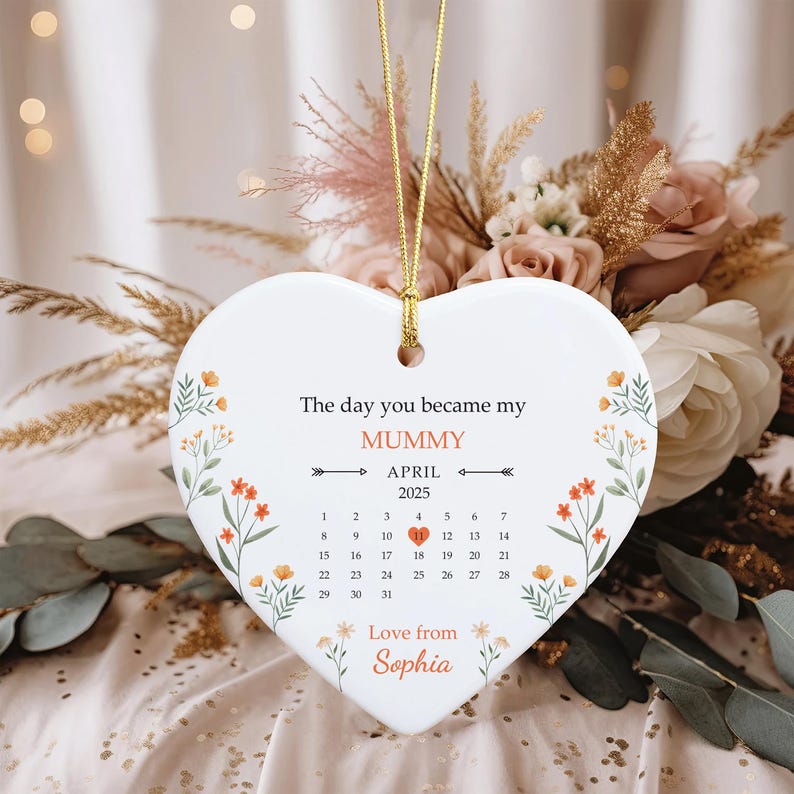 Mum Ornament, Ceramic Keepsake Gift, Mother’s Day Gift for Mum, Birthday Gift for Mom, Thank You Mum Present, Sentimental Gift for Her