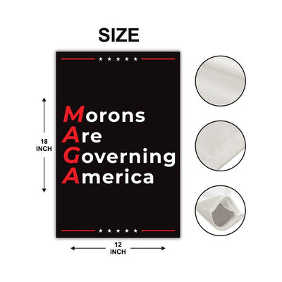 Anti-MAGA Garden Flag, Double-Sided, Resist Hate Flag, Anti-Trump Flag, Women's Rights, Resist Racism, Resist Fascism Flag