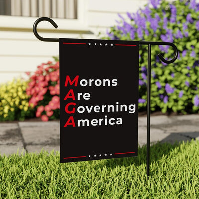 Anti-MAGA Garden Flag, Double-Sided, Resist Hate Flag, Anti-Trump Flag, Women's Rights, Resist Racism, Resist Fascism Flag