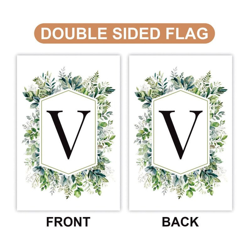 Custom Garden Flag, Monogram Yard Flag, Double Sided, Personalized Garden Flag, Garden Decor Outdoor, Monogram Gift, Welcome Garden Flag