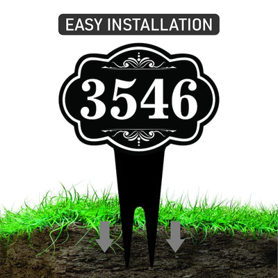 Personalized Address Plaque Yard Sign 10” x 14” - Rust-free Aluminum Address Sign