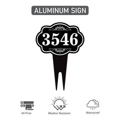 Personalized Address Plaque Yard Sign 10” x 14” - Rust-free Aluminum Address Sign