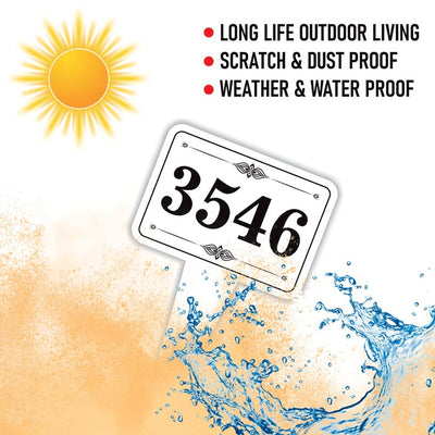 Personalized Address Plaque Yard Sign 10” x 14” - Rust-free Aluminum Address Sign