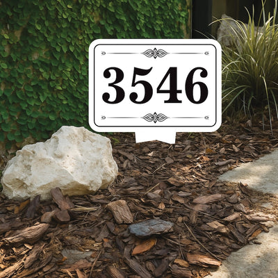 Personalized Address Plaque Yard Sign 10” x 14” - Rust-free Aluminum Address Sign