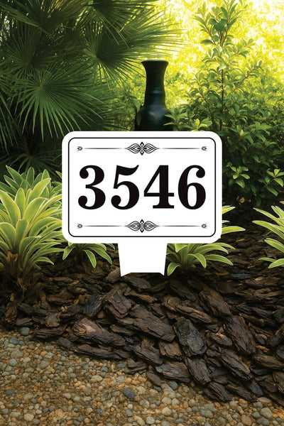Personalized Address Plaque Yard Sign 10” x 14” - Rust-free Aluminum Address Sign