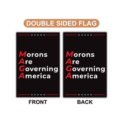 Anti-MAGA Garden Flag, Double-Sided, Resist Hate Flag, Anti-Trump Flag, Women's Rights, Resist Racism, Resist Fascism Flag