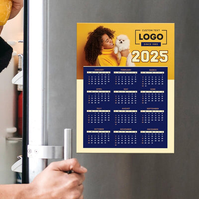 Personalized Magnet Calendars 2025, 12 Month 2025 Calendar Magnet, Custom Photo Calendar Refrigerator Magnet, Calendars Magnet, 6" x 4.5"